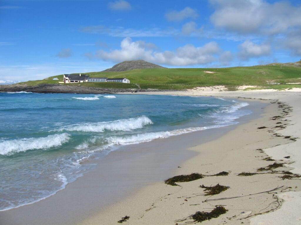 Barra Scotland lifestyle: Tangasdale Beach, Isle of Barra, Scotland