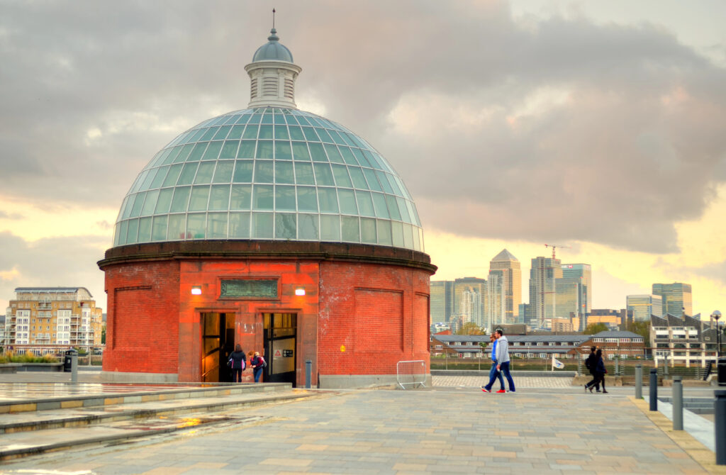 12 Hidden Places in London: Entrance to the Greenwich Foot Tunnel