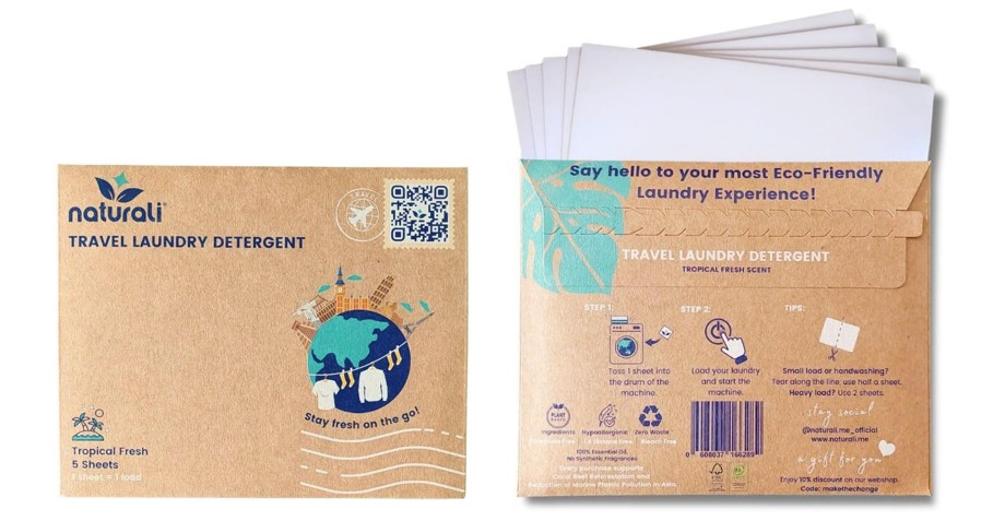 Naturali Eco Travel Laundry Detergent Sheets