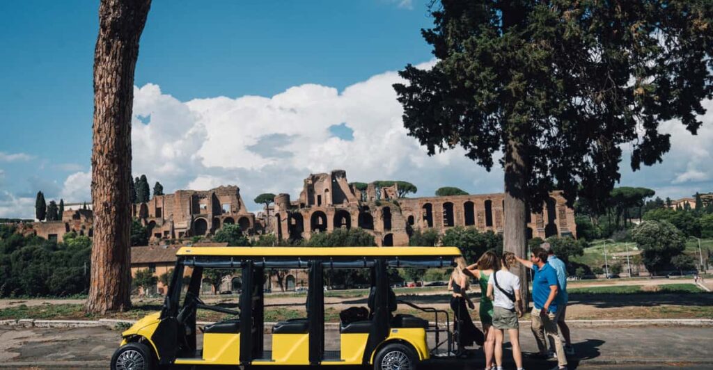 Rome: Appian Way Golf Cart Tour with Roman Catacombs Entry