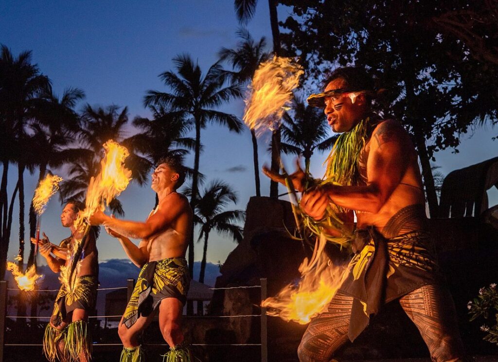 Wailele Luau Including Fire and Knife Performance Plus Dinner