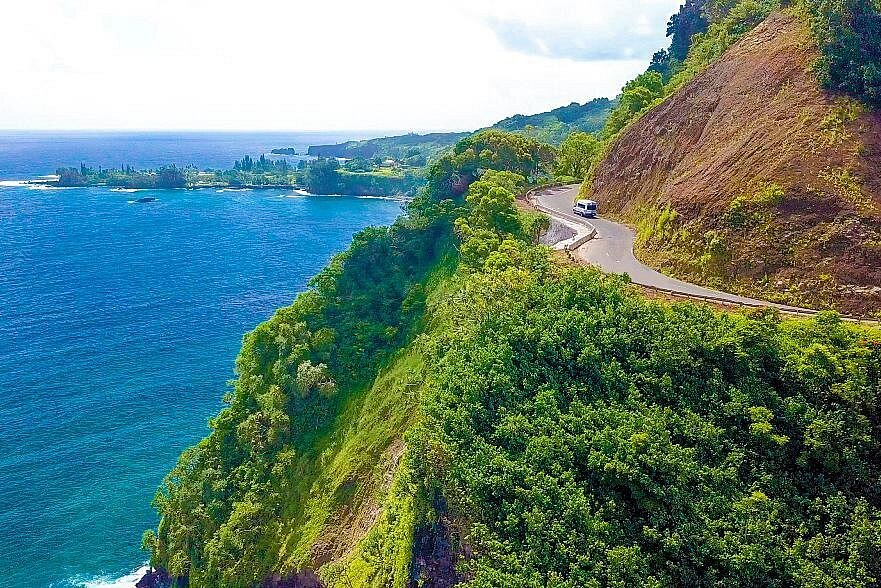 Best Road to Hana Tours: Famous Road to Hana Waterfalls and Lunch by Mercedes Van