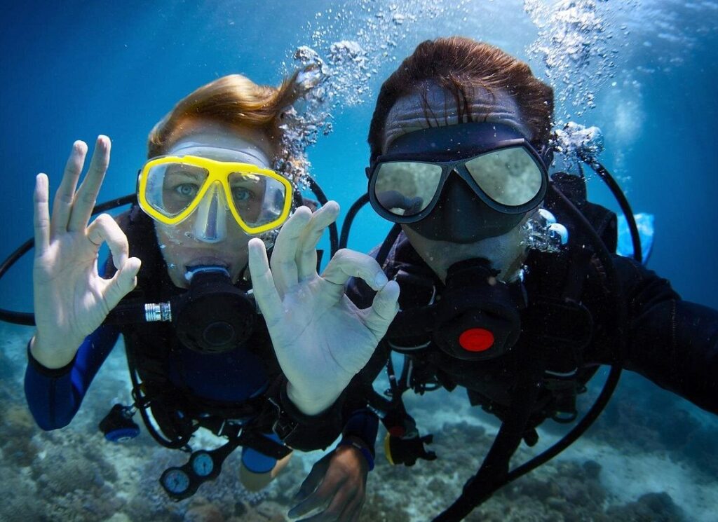 Diving in the Mediterranean Sea