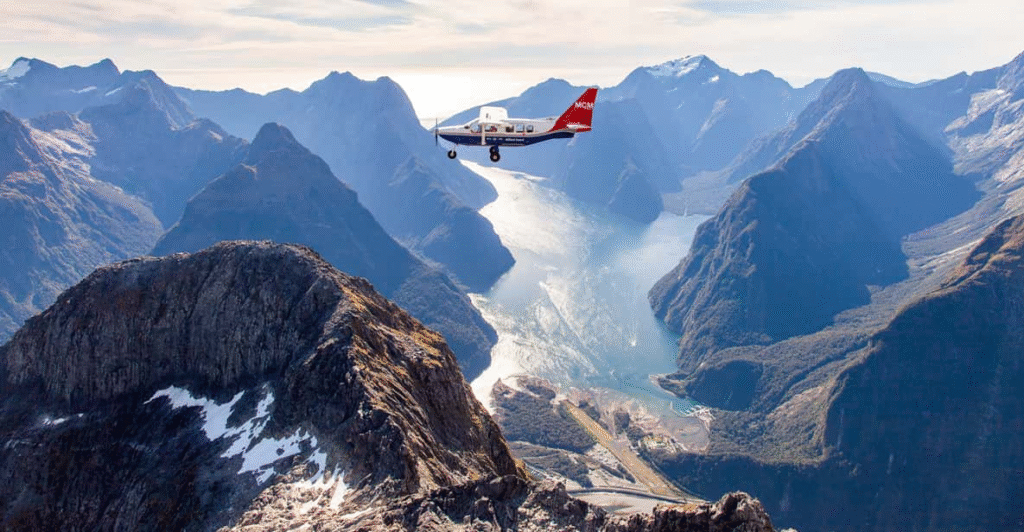 From Queenstown: Milford Sound Full-Day Trip by Plane & Boat